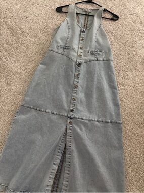 Blue B EUC Size Medium Denim MIDI Dress